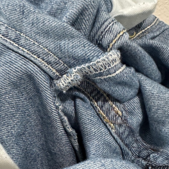 NWT AMO Tomboy Crop Loose Fit Relaxed Rise Vintage Embroidered Floral Jeans 26 - Picture 14 of 16